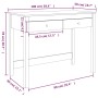 Escritorio con cajones madera maciza de pino blanco 100x50x78cm de vidaXL, Escritorios - Ref: Foro24-824644, Precio: 117,93 €...