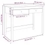 Escritorio con cajones madera maciza de pino blanco 100x50x78cm de vidaXL, Escritorios - Ref: Foro24-824644, Precio: 118,39 €...