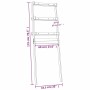 Estante de baño madera maciza de pino blanco 63,5x32x179 cm de vidaXL, Toalleros - Ref: Foro24-824654, Precio: 55,12 €, Descu...