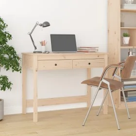Escritorio con cajones madera maciza de pino 100x50x78 cm de vidaXL, Escritorios - Ref: Foro24-824643, Precio: 102,72 €, Desc...
