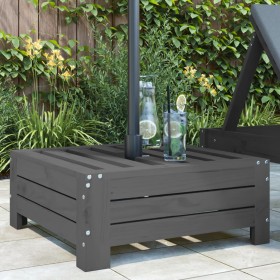 Cubierta para base de sombrilla madera maciza de pino gris en Bases para sombrillas | Comprar online en Foru.es