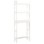 Estante de baño madera maciza de pino blanco 63x26x171 cm de vidaXL, Toalleros - Ref: Foro24-824659, Precio: 86,27 €, Descuen...