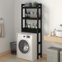 Estante de baño madera maciza de pino negro 63x26x171 cm de vidaXL, Toalleros - Ref: Foro24-824662, Precio: 87,06 €, Descuent...