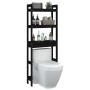 Estante de baño madera maciza de pino negro 63x26x171 cm de vidaXL, Toalleros - Ref: Foro24-824662, Precio: 87,06 €, Descuent...