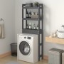 Estante de baño madera maciza de pino gris 63x26x171 cm de vidaXL, Toalleros - Ref: Foro24-824660, Precio: 75,66 €, Descuento: %