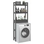 Estante de baño madera maciza de pino gris 63x26x171 cm de vidaXL, Toalleros - Ref: Foro24-824660, Precio: 75,66 €, Descuento: %