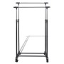Perchero ajustable para ropa 2 barras 2 unidades de vidaXL, Organizadores de vestidores y perchas de barra - Ref: Foro24-2701...