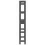 Estante de baño madera maciza de pino gris 63x26x171 cm de vidaXL, Toalleros - Ref: Foro24-824660, Precio: 75,66 €, Descuento: %