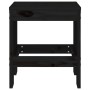 Taburetes de jardín 2 uds madera maciza pino negro 40x36x45 cm en Sillas de jardín | Comprar online en Foru.es