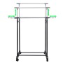 Perchero ajustable para ropa 2 barras 2 unidades de vidaXL, Organizadores de vestidores y perchas de barra - Ref: Foro24-2701...