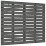 Cabecero de cama de pared madera maciza pino gris 106x3x91,5cm de vidaXL, Cabeceros y pies de cama - Ref: Foro24-824665, Prec...