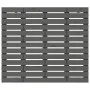 Cabecero de cama de pared madera maciza pino gris 106x3x91,5cm de vidaXL, Cabeceros y pies de cama - Ref: Foro24-824665, Prec...