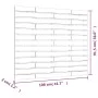 Cabecero de cama de pared madera maciza pino gris 106x3x91,5cm de vidaXL, Cabeceros y pies de cama - Ref: Foro24-824665, Prec...