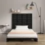 Cabecero de cama de pared madera maciza pino negro 96x3x91,5 cm de vidaXL, Cabeceros y pies de cama - Ref: Foro24-824677, Pre...