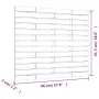 Cabecero de cama de pared madera maciza pino negro 96x3x91,5 cm de vidaXL, Cabeceros y pies de cama - Ref: Foro24-824677, Pre...