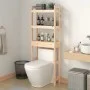 Estante de baño madera maciza de pino 63x26x171 cm de vidaXL, Toalleros - Ref: Foro24-824658, Precio: 69,93 €, Descuento: %