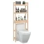 Estante de baño madera maciza de pino 63x26x171 cm de vidaXL, Toalleros - Ref: Foro24-824658, Precio: 69,93 €, Descuento: %