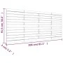 Gray pine solid wood wall bed headboard 206x3x91.5 cm by vidaXL, Headboards and footboards - Ref: Foro24-824670, Price: 119,5...