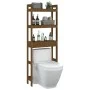 Estante de baño madera maciza de pino marrón miel 63x26x171 cm de vidaXL, Toalleros - Ref: Foro24-824661, Precio: 85,97 €, De...