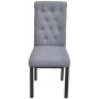 Sillas de comedor 4 unidades tela gris claro de vidaXL, Sillas de comedor - Ref: Foro24-272245, Precio: 396,66 €, Descuento: %