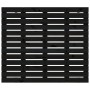 Cabecero de cama de pared madera maciza pino negro 106x3x91,5cm de vidaXL, Cabeceros y pies de cama - Ref: Foro24-824667, Pre...