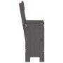 Taburetes de cocina 2 uds madera de pino gris 40x48,5x115,5 cm en Sillas de jardín | Comprar online en Foru.es
