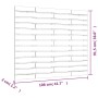 Cabecero de cama de pared madera maciza pino negro 106x3x91,5cm de vidaXL, Cabeceros y pies de cama - Ref: Foro24-824667, Pre...
