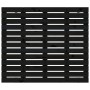 Cabecero cama de pared madera maciza pino negro 126x3x91,5 cm de vidaXL, Cabeceros y pies de cama - Ref: Foro24-824682, Preci...