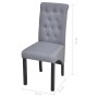 Sillas de comedor 4 unidades tela gris claro de vidaXL, Sillas de comedor - Ref: Foro24-272245, Precio: 396,66 €, Descuento: %