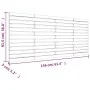 Cabecero de cama de pared madera maciza de pino 156x3x91,5 cm de vidaXL, Cabeceros y pies de cama - Ref: Foro24-824688, Preci...