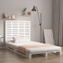 Cabecero cama de pared madera maciza pino blanco 81x3x91,5 cm de vidaXL, Cabeceros y pies de cama - Ref: Foro24-824694, Preci...