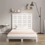 Cabecero cama de pared madera maciza pino blanco 81x3x91,5 cm de vidaXL, Cabeceros y pies de cama - Ref: Foro24-824694, Preci...