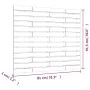 Cabecero cama de pared madera maciza pino blanco 81x3x91,5 cm de vidaXL, Cabeceros y pies de cama - Ref: Foro24-824694, Preci...