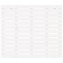 Cabecero cama de pared madera maciza pino blanco 106x3x91,5 cm de vidaXL, Cabeceros y pies de cama - Ref: Foro24-824664, Prec...