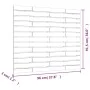 Cabecero cama de pared madera maciza pino blanco 96x3x91,5 cm de vidaXL, Cabeceros y pies de cama - Ref: Foro24-824674, Preci...