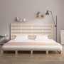 Cabecero de cama de pared madera maciza de pino 166x3x91,5 cm de vidaXL, Cabeceros y pies de cama - Ref: Foro24-824698, Preci...