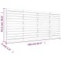 Cabecero de cama de pared madera maciza de pino 166x3x91,5 cm de vidaXL, Cabeceros y pies de cama - Ref: Foro24-824698, Preci...