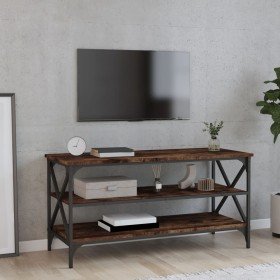 Mueble para TV madera contrachapada roble ahumado 100x40x50 cm en Mesas auxiliares | Comprar online en Foru.es