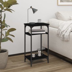 Mesa auxiliar de madera contrachapada negra 40x30x75 cm en Mesas auxiliares | Comprar online en Foru.es