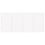 Cabecero cama de pared madera maciza pino blanco 166x3x91,5 cm de vidaXL, Cabeceros y pies de cama - Ref: Foro24-824699, Prec...