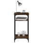 Mesa auxiliar madera contrachapada roble ahumado 40x30x75 cm en Mesas auxiliares | Comprar online en Foru.es