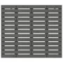 Cabecero cama de pared madera maciza pino gris 126x3x91,5 cm de vidaXL, Cabeceros y pies de cama - Ref: Foro24-824680, Precio...