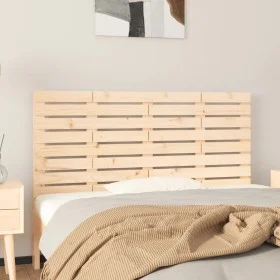 Solid pine wood wall bed headboard 126x3x63 cm by vidaXL, Headboards and footboards - Ref: Foro24-824728, Price: 53,95 €, Dis...