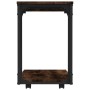 Mesa auxiliar con ruedas madera roble ahumado 50x35x55,5 cm en Mesas auxiliares | Comprar online en Foru.es