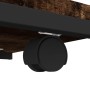 Mesa auxiliar con ruedas madera roble ahumado 50x35x55,5 cm en Mesas auxiliares | Comprar online en Foru.es
