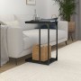 Mesa auxiliar de madera contrachapada negro 40x30x60 cm en Mesas auxiliares | Comprar online en Foru.es