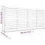Cabecero de cama de pared madera maciza de pino 186x3x91,5 cm de vidaXL, Cabeceros y pies de cama - Ref: Foro24-824703, Preci...