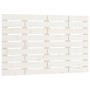 Cabecero de cama de pared madera maciza pino blanco 106x3x63 cm de vidaXL, Cabeceros y pies de cama - Ref: Foro24-824714, Pre...