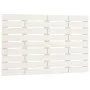 Cabecero de cama de pared madera maciza pino blanco 106x3x63 cm de vidaXL, Cabeceros y pies de cama - Ref: Foro24-824714, Pre...