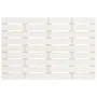 Cabecero de cama de pared madera maciza pino blanco 106x3x63 cm de vidaXL, Cabeceros y pies de cama - Ref: Foro24-824714, Pre...